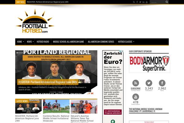 Jarida theme site design template sample