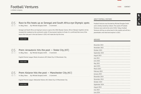 Dano theme site design template sample