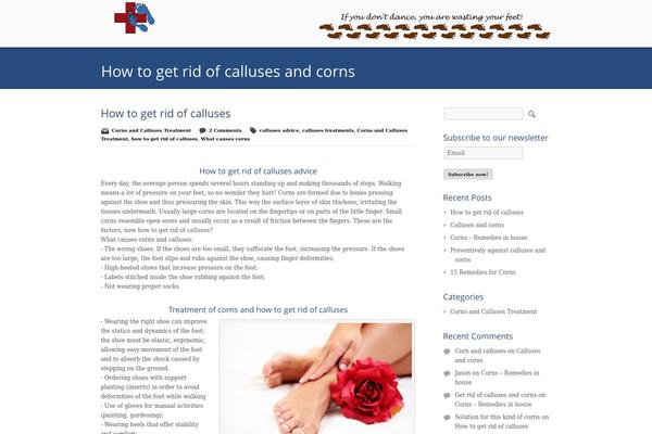 Care theme site design template sample