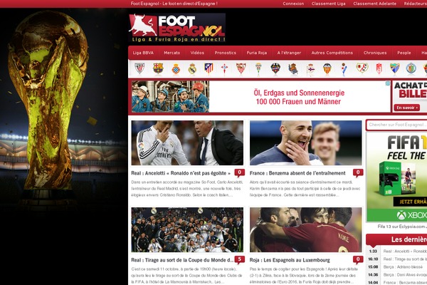 footespagnol.fr site used Wpsoccer-child