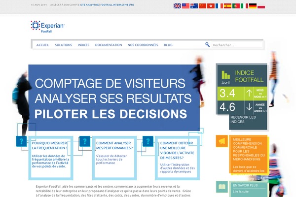 footfall.fr site used Experian-footfall