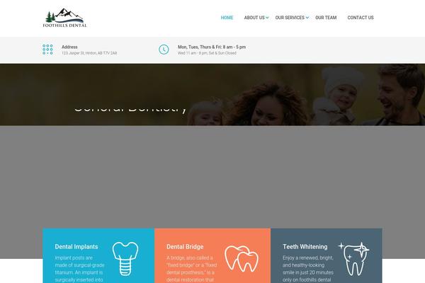 foothillsdentalcentre.com site used Dent-all