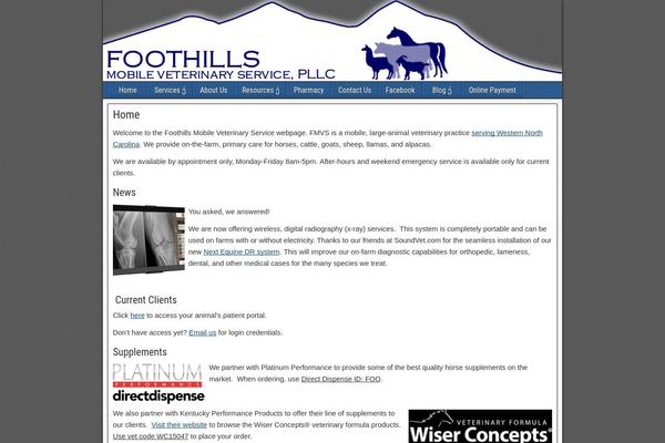 foothillsmobilevet.com site used Frontier