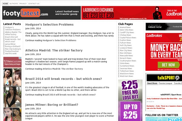 footylatest.com site used Quick