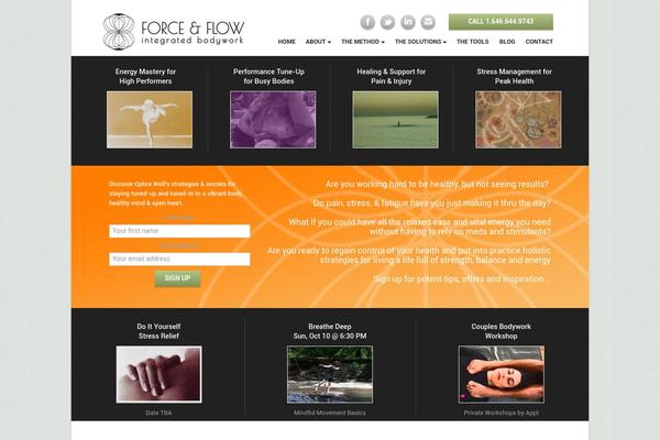 Pax theme site design template sample