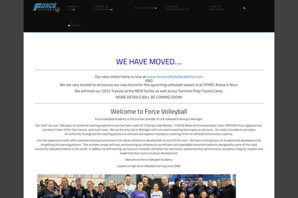 forcevolleyballmichigan.com site used Zeal-pro-master