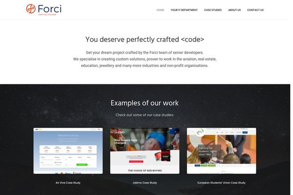 forci.com site used Uncode-child