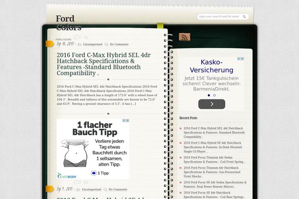 Diary theme site design template sample