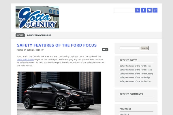 The Bizness theme site design template sample