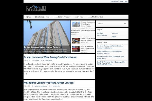 AquaMag theme site design template sample
