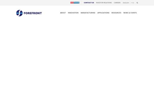 Forefront theme site design template sample