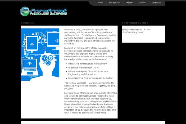 Forefront theme site design template sample