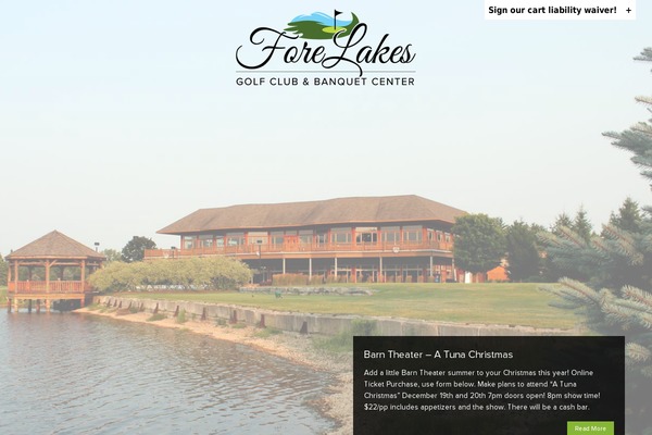 Fore theme site design template sample
