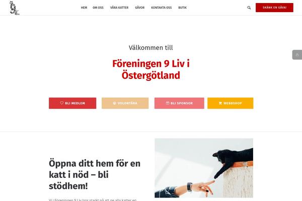 Whiskers theme site design template sample