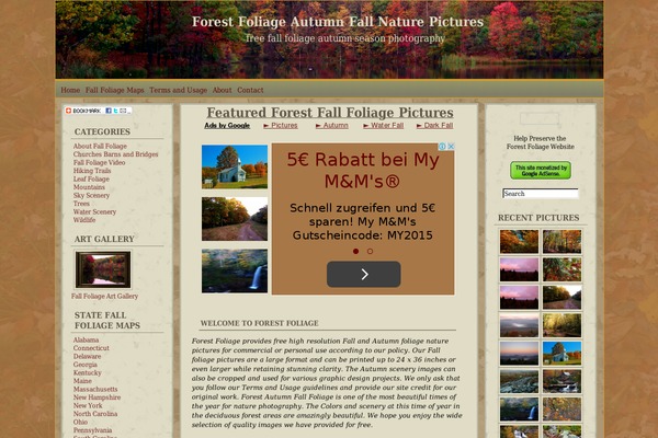Autumn Almanac theme site design template sample