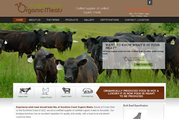 forestglenorganicmeats.com.au site used Organic
