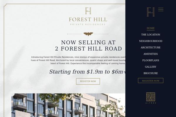 foresthillresidences.com site used Dev_theme