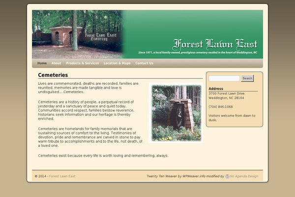 Twentyten-weaver theme site design template sample