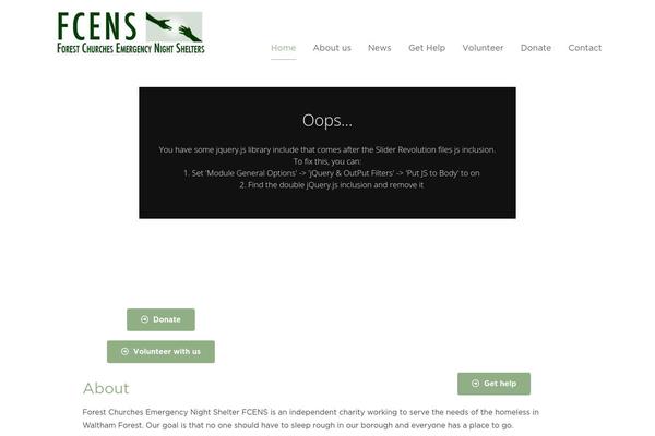 forestnightshelter.org.uk site used Ascension
