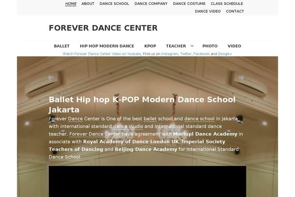 Dance theme site design template sample