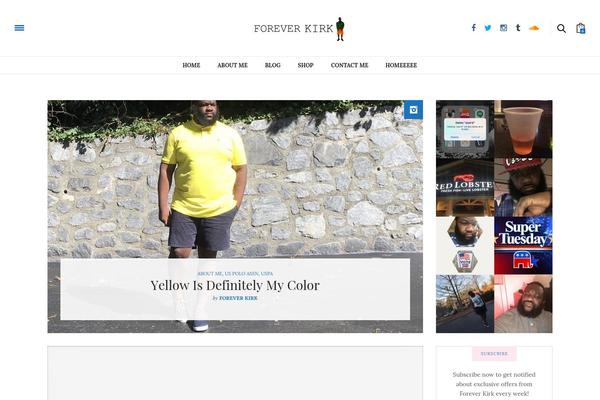 The Voux theme site design template sample