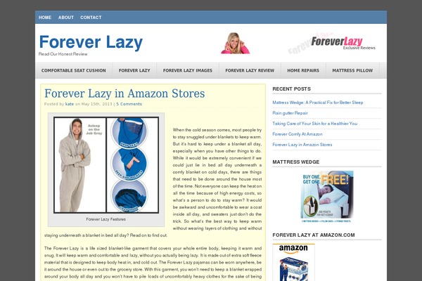 foreverlazy.org site used WP Perfect