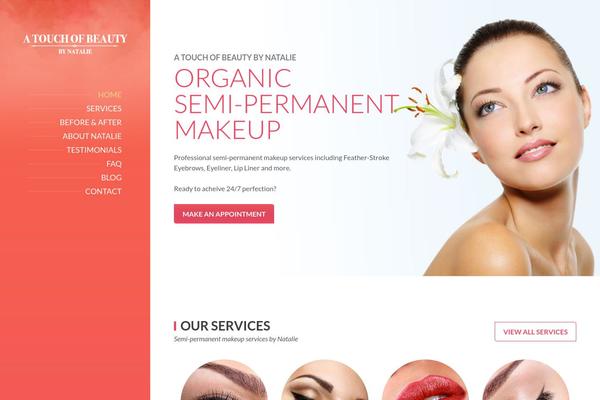 Beautyspot-child theme site design template sample