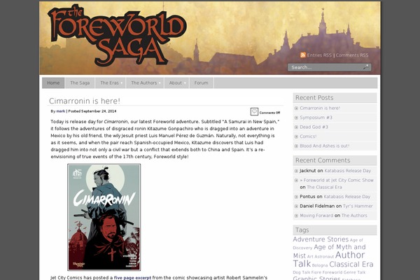 Panorama theme site design template sample