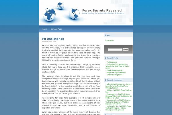 forex-secrets-revealed.com site used LiasBlueWorld