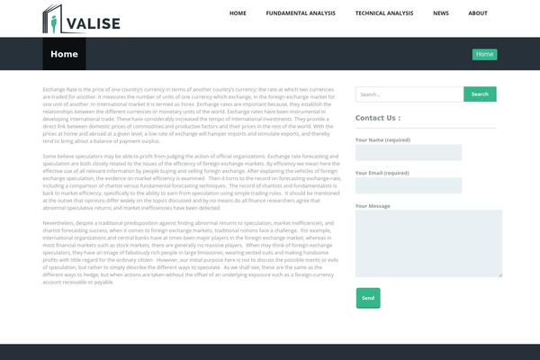 Valise theme site design template sample