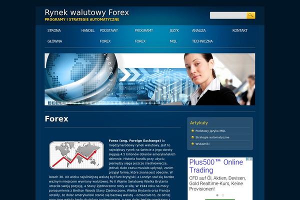 Online Marketer theme site design template sample