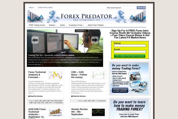 Gazette theme site design template sample