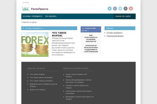 Forex theme site design template sample