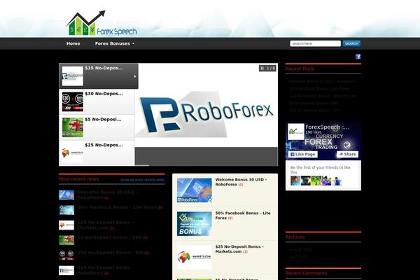 forexspeech.com site used Gadgetine_2.0.1