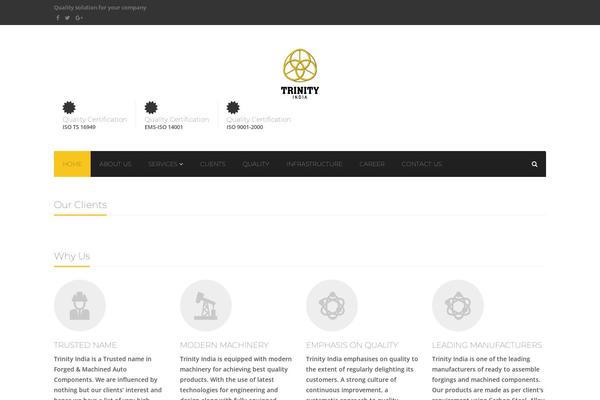 Industry theme site design template sample
