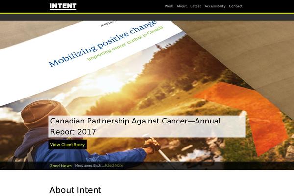 Intent theme site design template sample