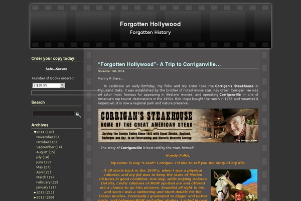forgottenhollywood.com site used Film-reel