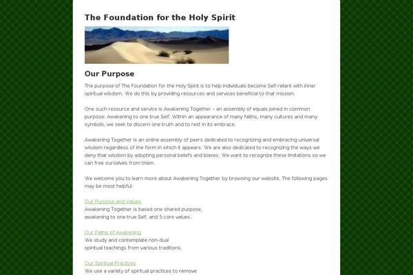 forholyspirit.org site used Preferential-child