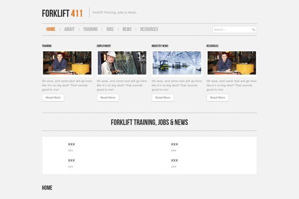 Hannari theme site design template sample