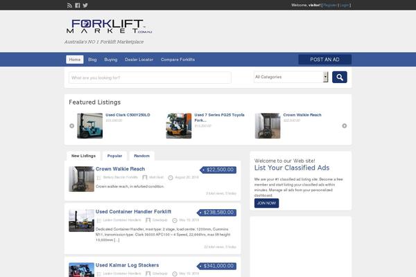 forkliftmarket.com.au site used ClassiPress