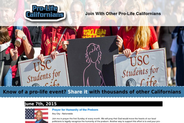 forlifecalifornians.org site used Sidewalkadvocates