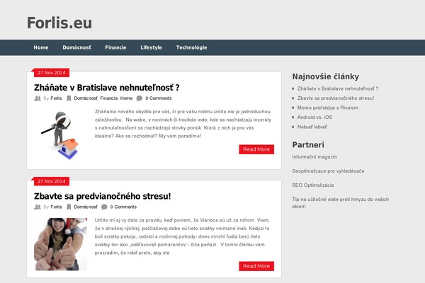 Perfecto theme site design template sample