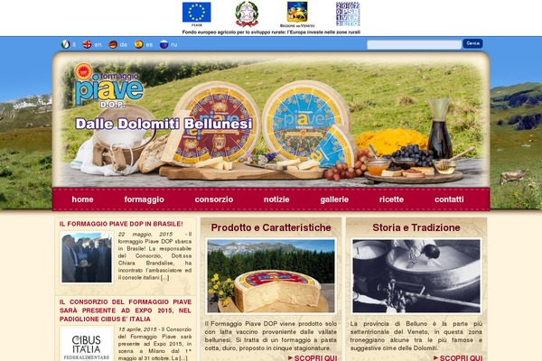 formaggiopiave.it site used Piave