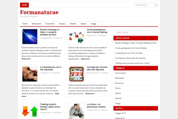 Channel theme site design template sample