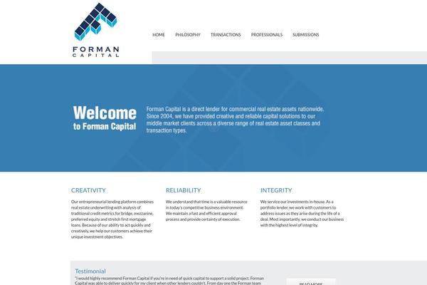 Novus theme site design template sample
