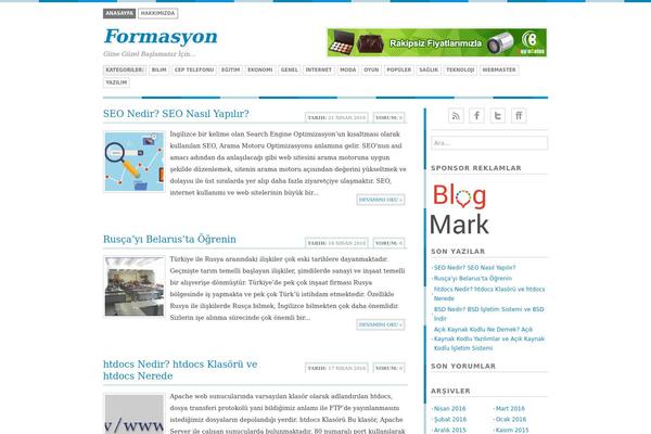 Bisade theme site design template sample