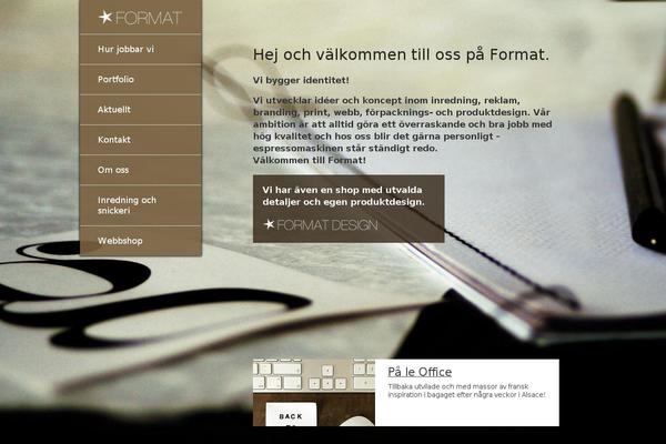 format.se site used Html5-tigerton