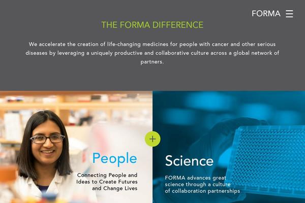 formatherapeutics.com site used Forma