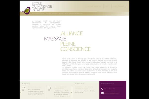 Spa and Salon theme site design template sample