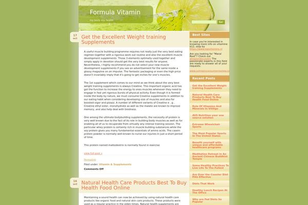 Lime Slice theme site design template sample